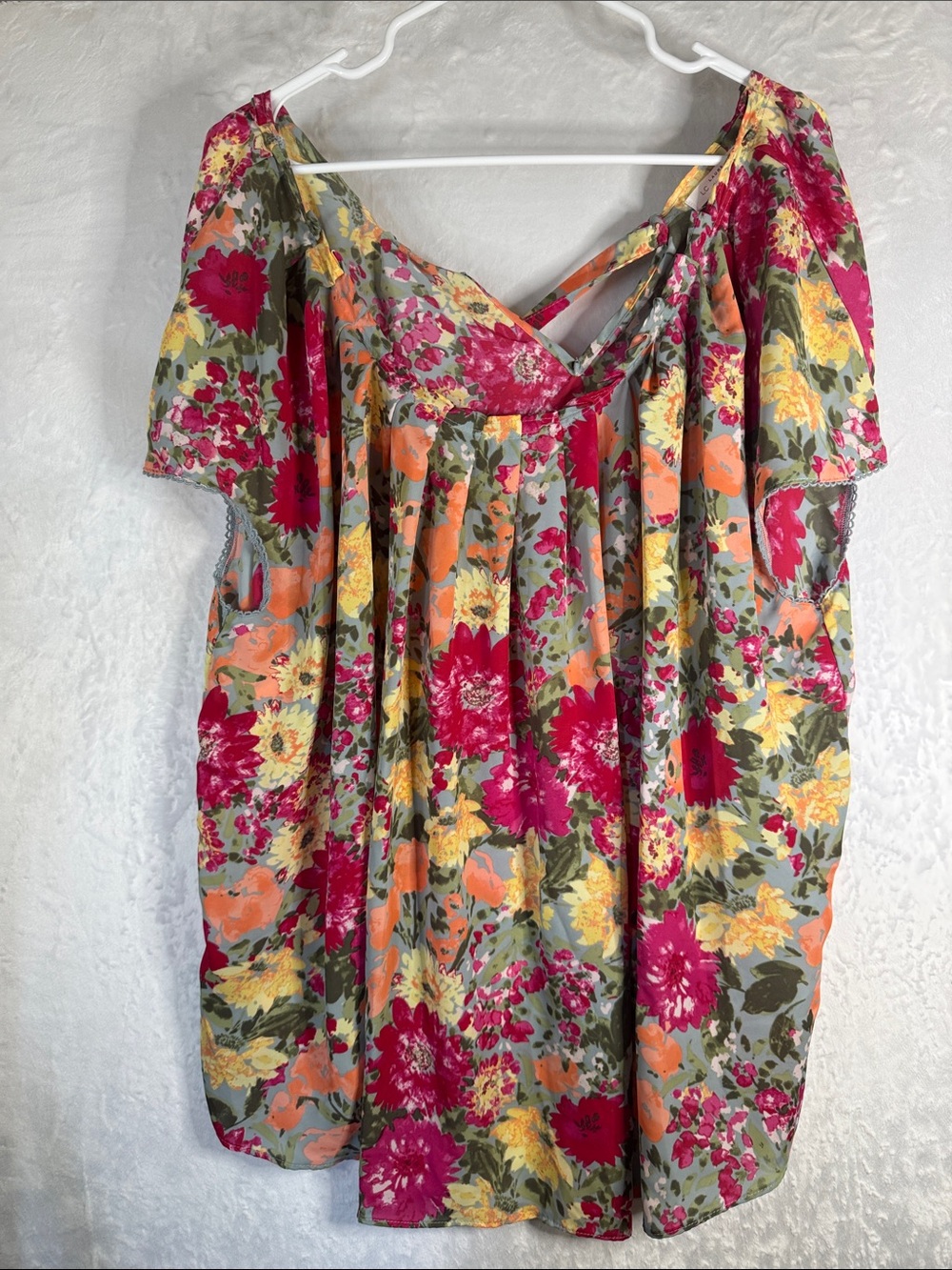 LC Lauren Conrad Floral Women's Top Blouse 4x